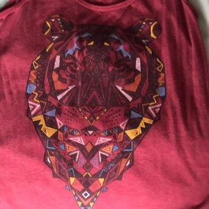 Billabong swoop neck flowy tank top.